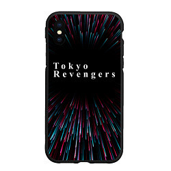 Чехол iPhone XS Max матовый Tokyo Revengers infinity, цвет: 3D-черный