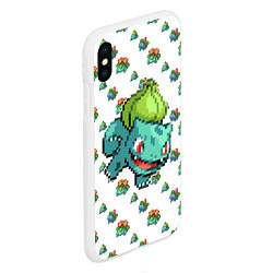 Чехол iPhone XS Max матовый Pokemon go pixel, цвет: 3D-белый — фото 2