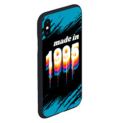 Чехол iPhone XS Max матовый Made in 1995: liquid art, цвет: 3D-черный — фото 2