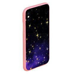 Чехол iPhone XS Max матовый Сияющие звёзды вселенной, цвет: 3D-баблгам — фото 2