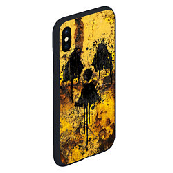 Чехол iPhone XS Max матовый Rusty radiation, цвет: 3D-черный — фото 2