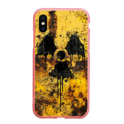 Чехол iPhone XS Max матовый Rusty radiation, цвет: 3D-баблгам