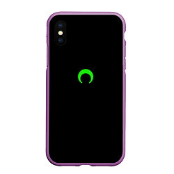 Чехол iPhone XS Max матовый Green moon, цвет: 3D-фиолетовый