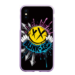 Чехол iPhone XS Max матовый Блинк 182 логотип, цвет: 3D-сиреневый