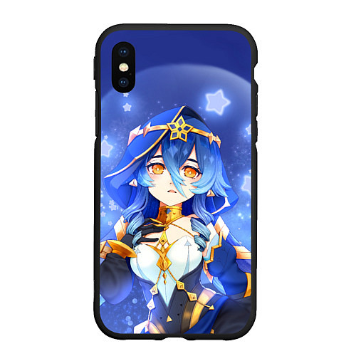 Чехол iPhone XS Max матовый Layla Genshin Impact / 3D-Черный – фото 1