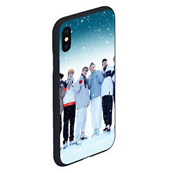 Чехол iPhone XS Max матовый Stray Kids winter, цвет: 3D-черный — фото 2