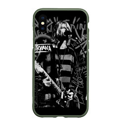 Чехол iPhone XS Max матовый Nirvana poster