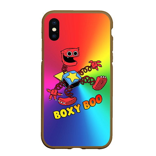 Чехол iPhone XS Max матовый Project Playtime: Boxy Boo / 3D-Коричневый – фото 1