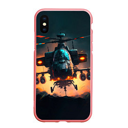Чехол iPhone XS Max матовый Вертолет Ка 2 - AI