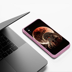 Чехол iPhone XS Max матовый Полнолуние у Сашики, цвет: 3D-розовый — фото 2