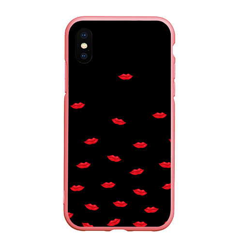 Чехол iPhone XS Max матовый Поцелуи для любимого / 3D-Баблгам – фото 1