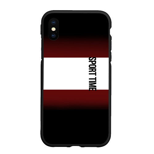 Чехол iPhone XS Max матовый Россия 99 Московский регион / 3D-Черный – фото 1