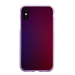 Чехол iPhone XS Max матовый Столкновение двух цветов