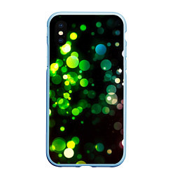 Чехол iPhone XS Max матовый Разноцветные блики