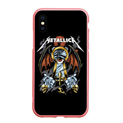 Чехол iPhone XS Max матовый Металлика - Metallica, цвет: 3D-баблгам