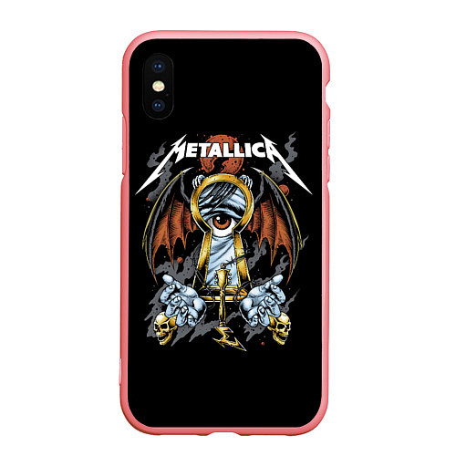 Чехол iPhone XS Max матовый Металлика - Metallica / 3D-Баблгам – фото 1