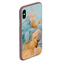 Чехол iPhone XS Max матовый Двухцветный дым, цвет: 3D-коричневый — фото 2