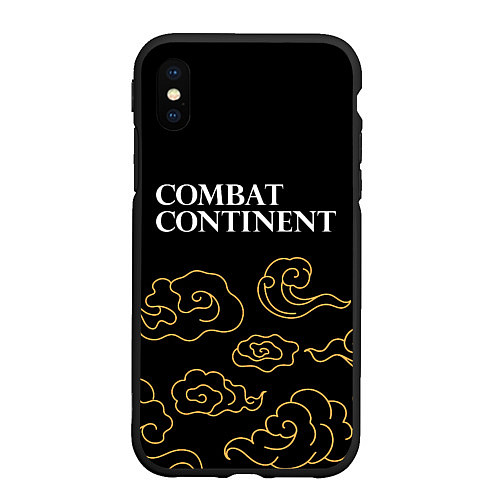Чехол iPhone XS Max матовый Combat Continent anime clouds / 3D-Черный – фото 1