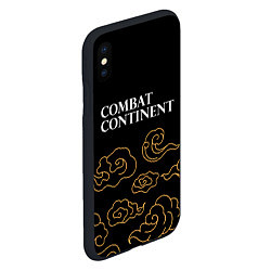 Чехол iPhone XS Max матовый Combat Continent anime clouds, цвет: 3D-черный — фото 2