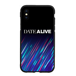 Чехол iPhone XS Max матовый Date A Live stream, цвет: 3D-черный