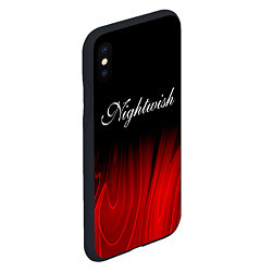 Чехол iPhone XS Max матовый Nightwish red plasma, цвет: 3D-черный — фото 2