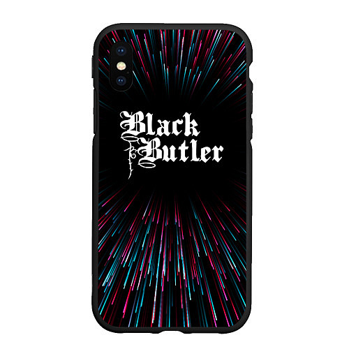 Чехол iPhone XS Max матовый Black Butler infinity / 3D-Черный – фото 1