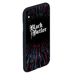 Чехол iPhone XS Max матовый Black Butler infinity, цвет: 3D-черный — фото 2