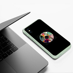 Чехол iPhone XS Max матовый Boulevard Depo, Jeembo - омофор, цвет: 3D-салатовый — фото 2