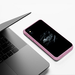 Чехол iPhone XS Max матовый Jeembo - Black box, цвет: 3D-розовый — фото 2