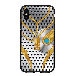 Чехол iPhone XS Max матовый Garrus Mass Effect, цвет: 3D-черный