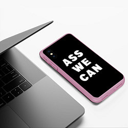 Чехол iPhone XS Max матовый Ass We Can, цвет: 3D-розовый — фото 2