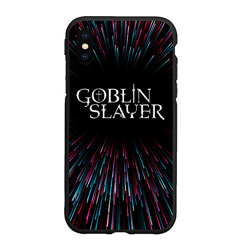Чехол iPhone XS Max матовый Goblin Slayer infinity / 3D-Черный – фото 1