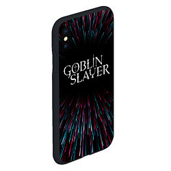 Чехол iPhone XS Max матовый Goblin Slayer infinity, цвет: 3D-черный — фото 2