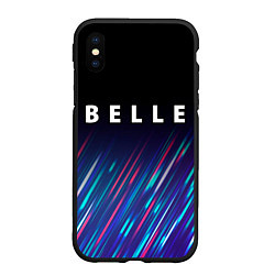 Чехол iPhone XS Max матовый Belle stream, цвет: 3D-черный