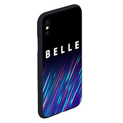 Чехол iPhone XS Max матовый Belle stream, цвет: 3D-черный — фото 2