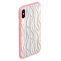 Чехол iPhone XS Max матовый Рельефная стена, цвет: 3D-баблгам — фото 2