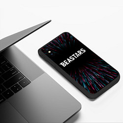 Чехол iPhone XS Max матовый Beastars infinity, цвет: 3D-черный — фото 2