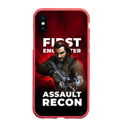 Чехол iPhone XS Max матовый First encounter assault recorn