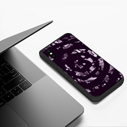 Чехол iPhone XS Max матовый Roblox персонажи, цвет: 3D-черный — фото 2