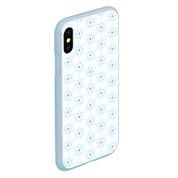 Чехол iPhone XS Max матовый Ясна3 - Небесная структура светлый, цвет: 3D-голубой — фото 2