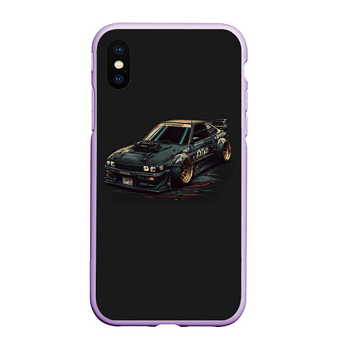 Чехол iPhone XS Max матовый Nissan Skyline 2000 gtr / 3D-Сиреневый – фото 1