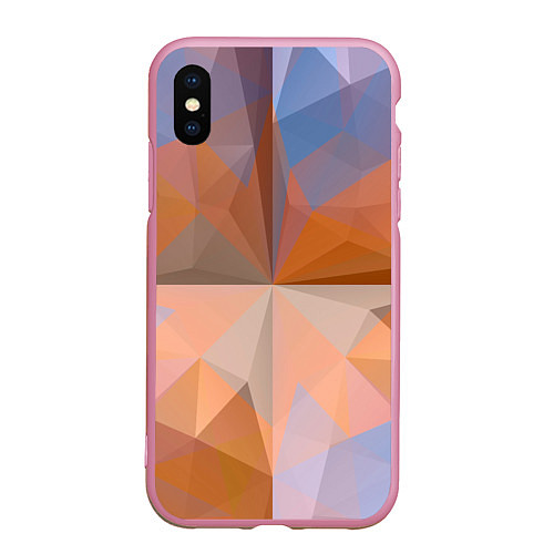 Чехол iPhone XS Max матовый Текстурный пак / 3D-Розовый – фото 1