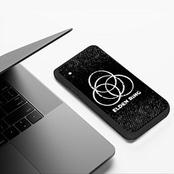 Чехол iPhone XS Max матовый Elden Ring с потертостями на темном фоне, цвет: 3D-черный — фото 2