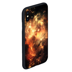 Чехол iPhone XS Max матовый Рождение галактики от Midjourney, цвет: 3D-черный — фото 2