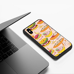 Чехол iPhone XS Max матовый Праздник вкуса, цвет: 3D-черный — фото 2