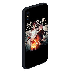 Чехол iPhone XS Max матовый Jigokuraku Sagiri Jigokuraku Gabimaru, цвет: 3D-черный — фото 2