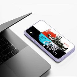 Чехол iPhone XS Max матовый Зоро в инверсии - One Piece, цвет: 3D-светло-сиреневый — фото 2