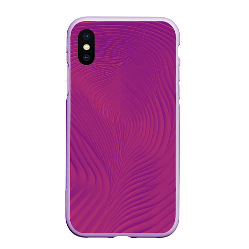 Чехол iPhone XS Max матовый Фантазия в пурпурном / 3D-Сиреневый – фото 1