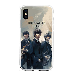 Чехол iPhone XS Max матовый The Beatles - Help