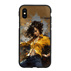 Чехол iPhone XS Max матовый Michael Jackson - Billie Jean, цвет: 3D-черный